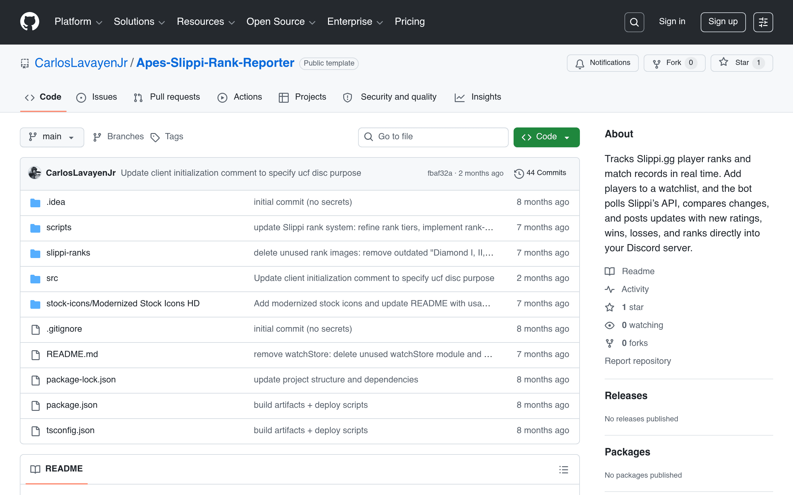 Apes Slippi Rank Reporter screenshot